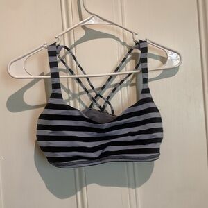Lululemon Striped Sports bra- size 8